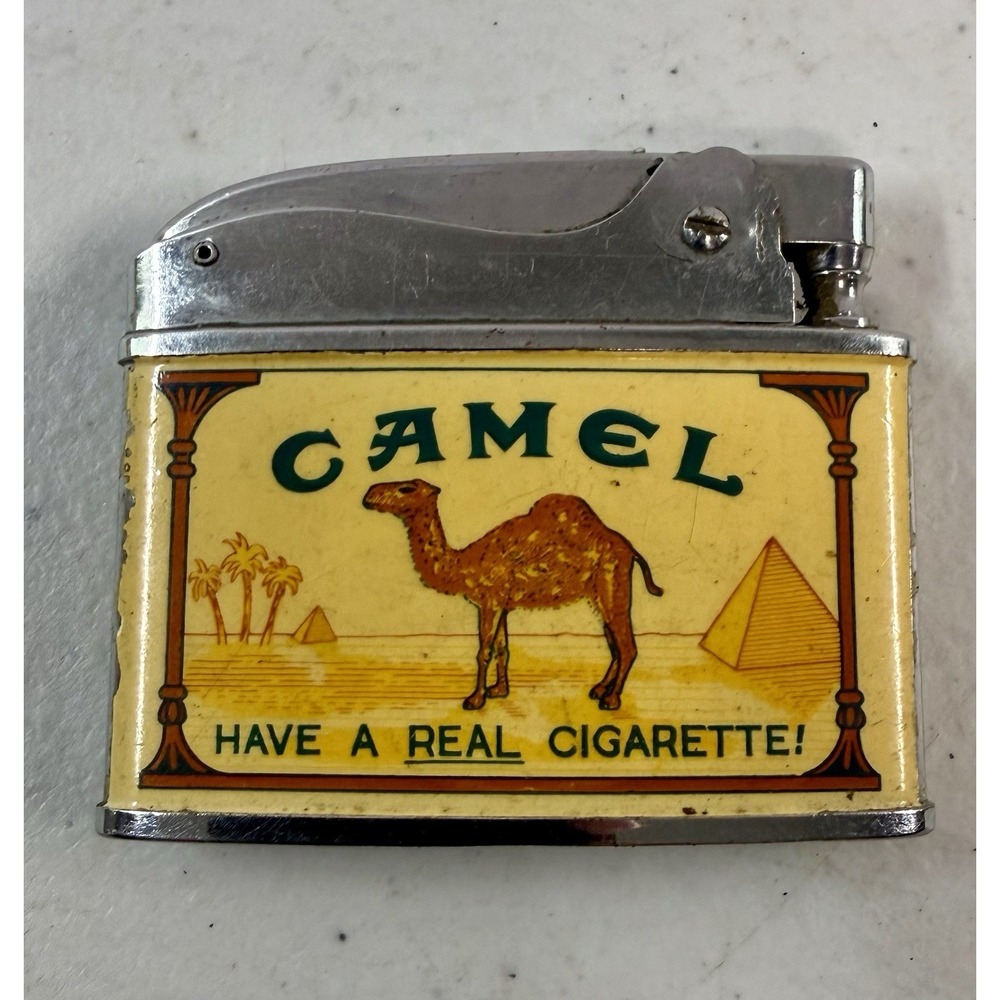 Vintage Camel Lighter Japan 1950s Untested